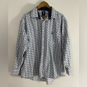U.S. Polo Assn. - Blue Floral Pattern Dress Shirt